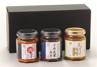 瓶詰3本セット(バーニャ、担々肉みそ、イカ大葉味噌)